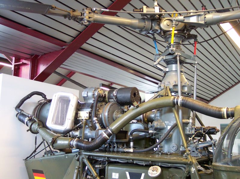 Aérospatiale SA 318 BW Alouette II Detail Antrieb